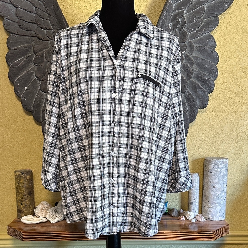 Alia Plaid Button Up Shirt